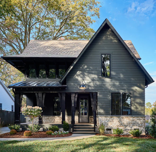 Small House with Dark Exterior - Home Bunch Interior Design Ideas