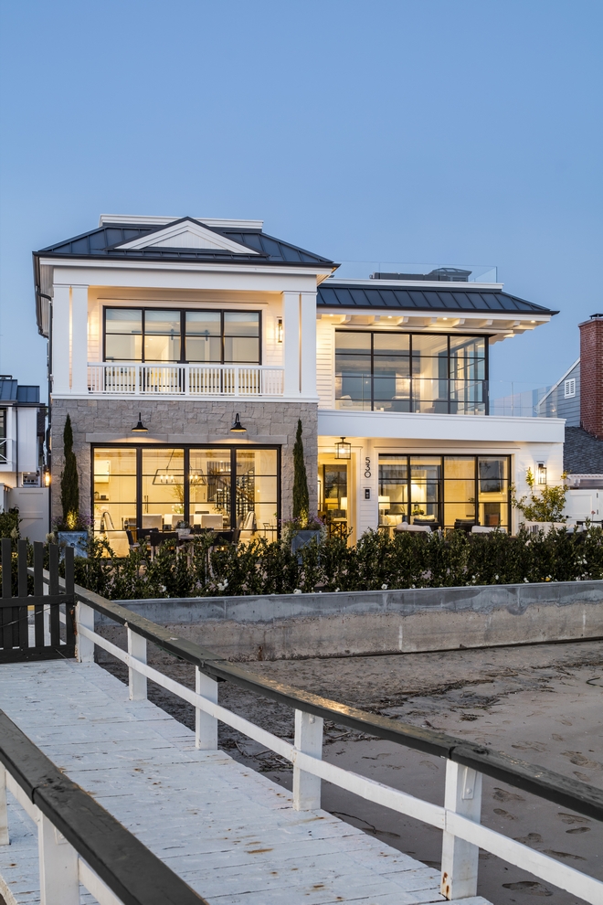 California Coastal Farmhouse Beach, Contemporary Raised Beach House Plans