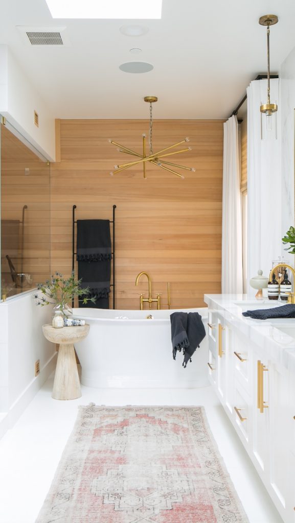 Beach house vintage runner rug