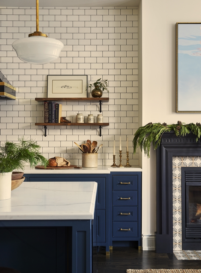 Navy Blue Kitchen - Home Bunch Interior Design Ideas