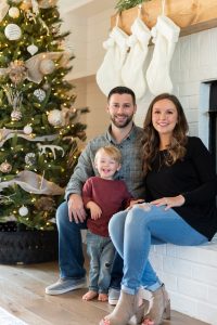 New Home Decorated for Christmas: A Family Starting New Christmas