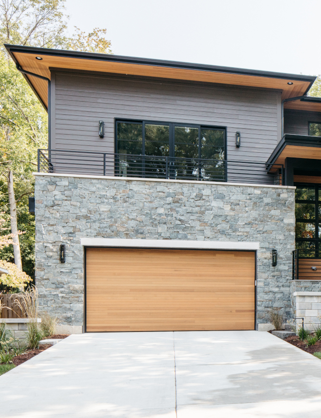 Cedar Garage Door Cedar Garage Door Custom Clear Cedar Garage Door in semi-transparent Canyon stain