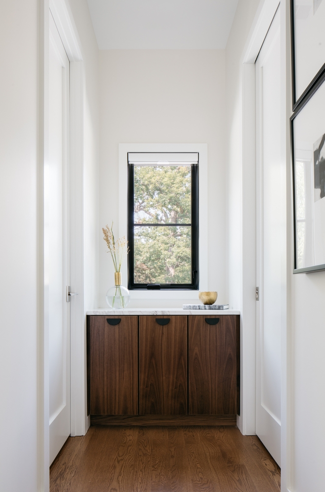 built-in hamper with laundry chute