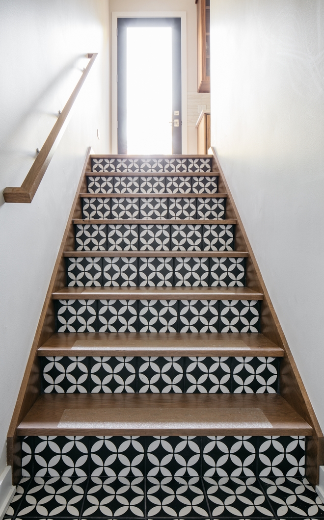 Stair Risers Tile Tiles of all styles are the perfect design accent for a stair riser