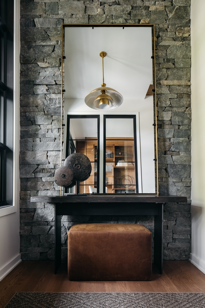 Stone Accent Wall Foyer