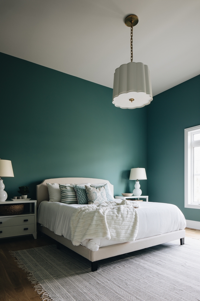 Townhouse Interior Design Ideas With Benjamin Moore Aegean Teal Home Bunch - Teal Wall Color Ideas
