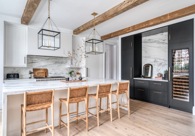 Modern Farmhouse Kitchen in Black and White - Town & Country Living