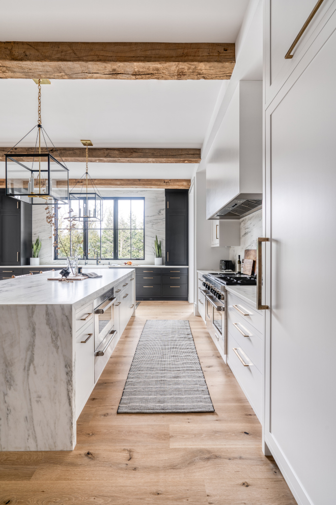 Black and White Modern Farmhouse Kitchen - Home Bunch Interior Design Ideas