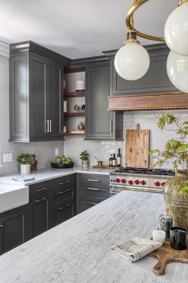 Dark Grey Kitchen - Home Bunch Interior Design Ideas