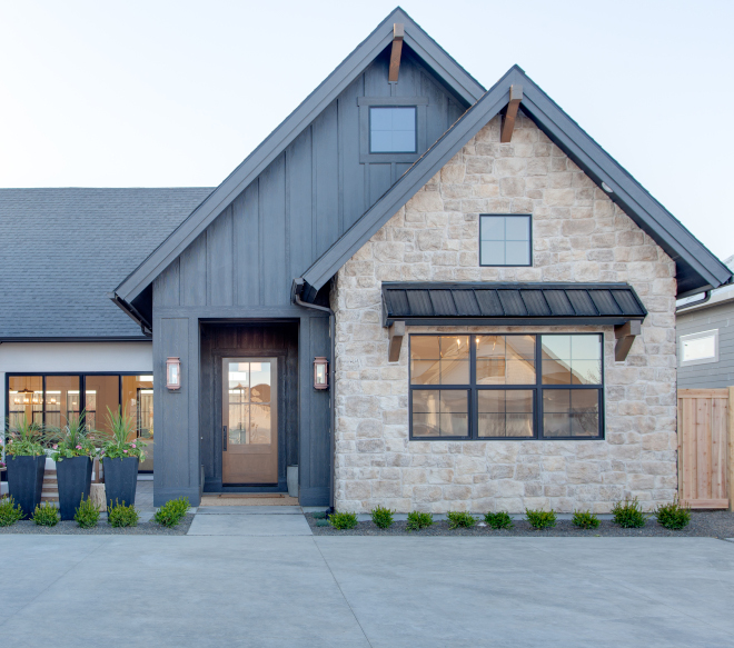 Stone Siding Modern Farmhouse Stone Siding Craft Orchard Limestone with Timberwolf Grout