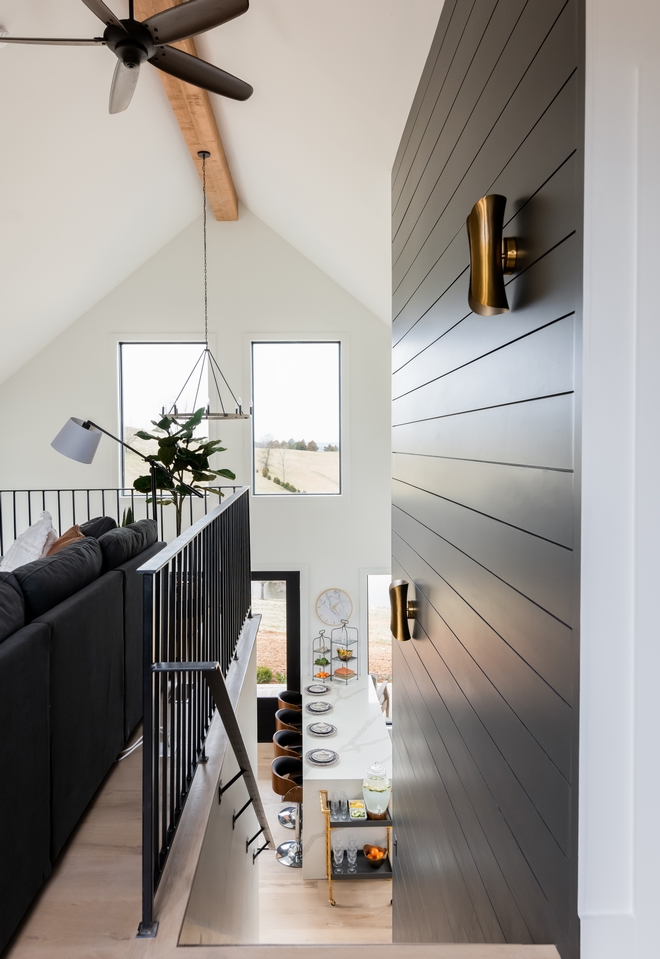 Black and white interiors Modern Farmhouse with black and white interiors