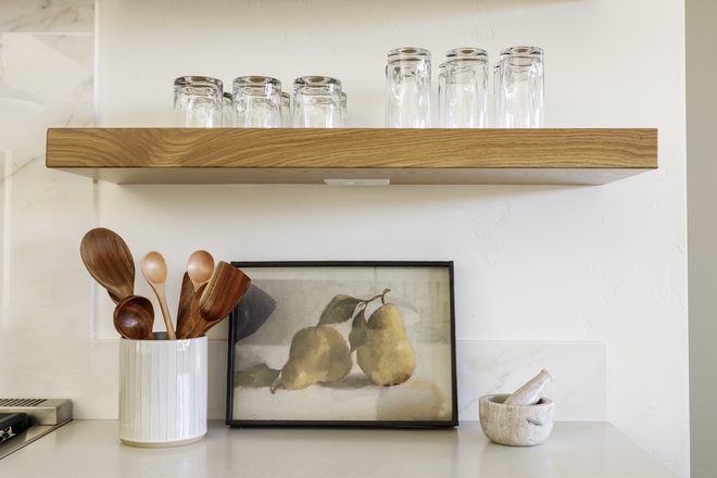 White Oak Floating Shelf Kitchen White Oak Floating Shelf