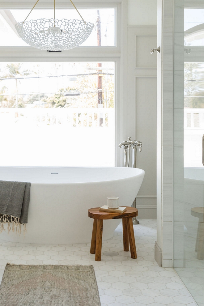 Bathroom Hexagon Marble Tile