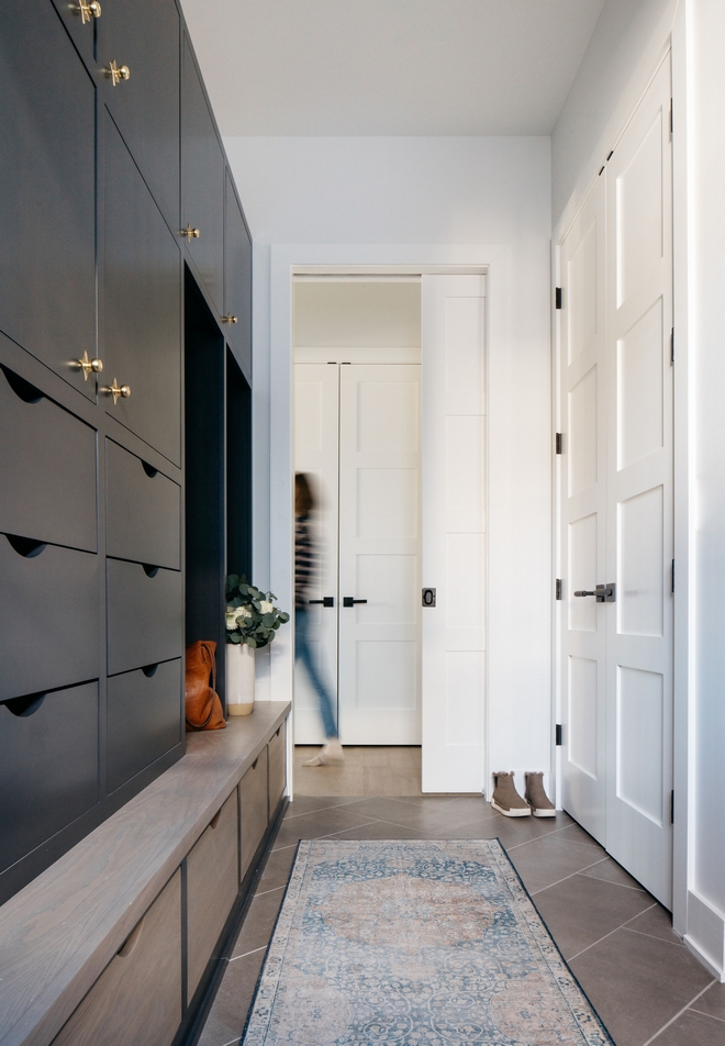 Cabinets With Mini Fridge & Microwave Flanked By Taupe Built In Bink Beds  Design Ideas