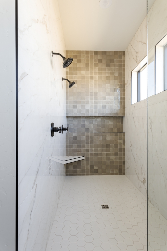 Shower Tile with accent tile ideas