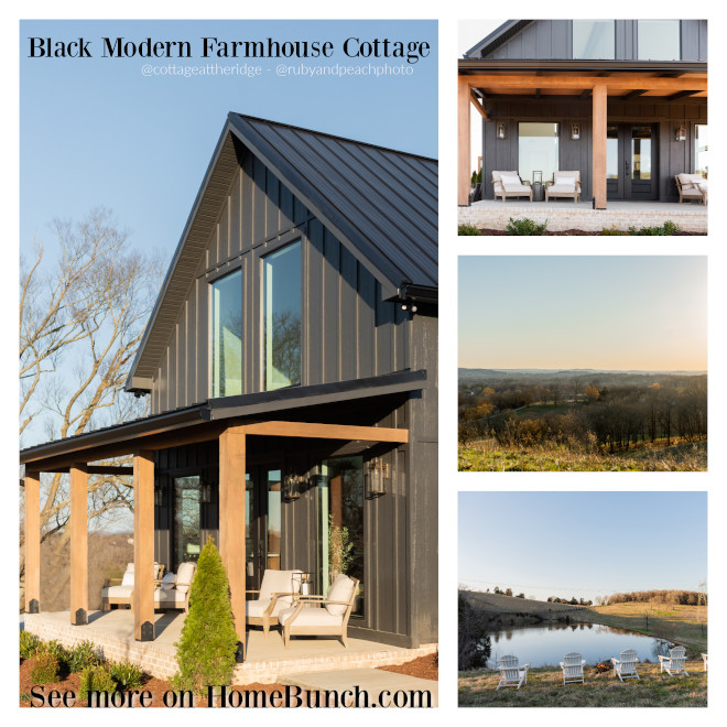 Black Modern Farmhouse Cottage