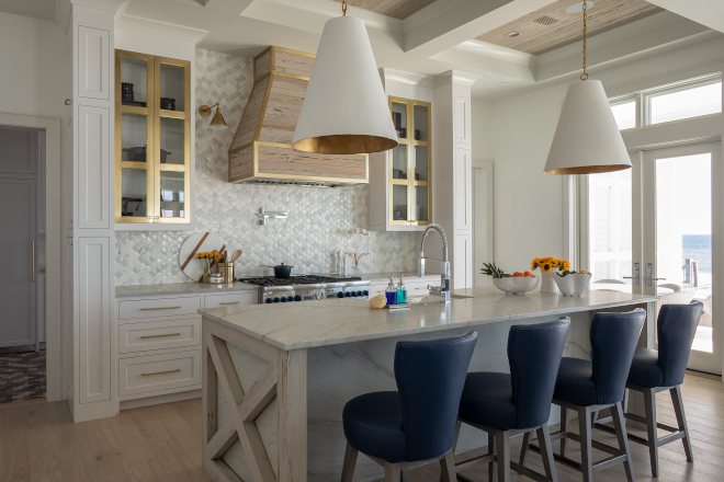 Beach House Kitchen Large beach house kitchen Ideas coffered ceiling open concept kitchen Beach house kitchen #BeachHouseKitchen #Largekitchen #beachhouse #kitchen #beachhousekitchenIdeas #cofferedceiling #openconceptkitchen