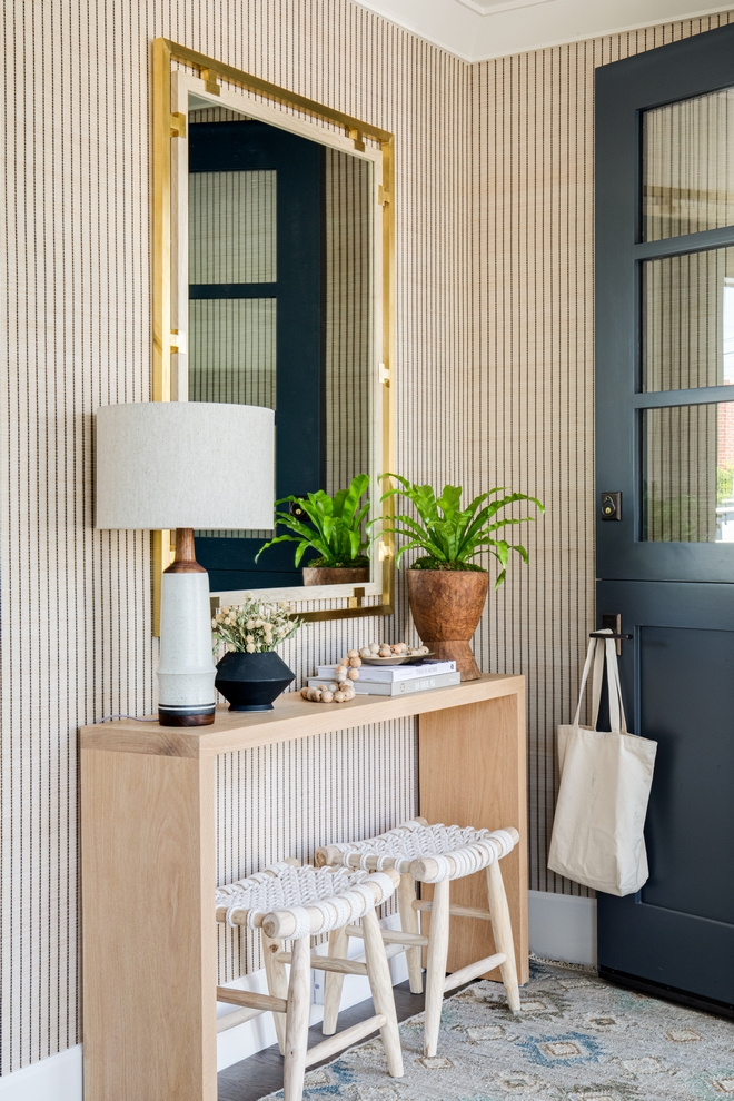 Foyer pinstripe wallpaper plank console table and natural wood and rope braided accent stool Foyer pinstripe wallpaper plank console table and natural wood and rope braided accent stool Foyer pinstripe wallpaper plank console table and natural wood and rope braided accent stool Foyer pinstripe wallpaper plank console table and natural wood and rope braided accent stool Foyer pinstripe wallpaper plank console table and natural wood and rope braided accent stool #Foyer #pinstripewallpaper #plank #consoletable #naturalwood #ropebraidedstool #accentstool