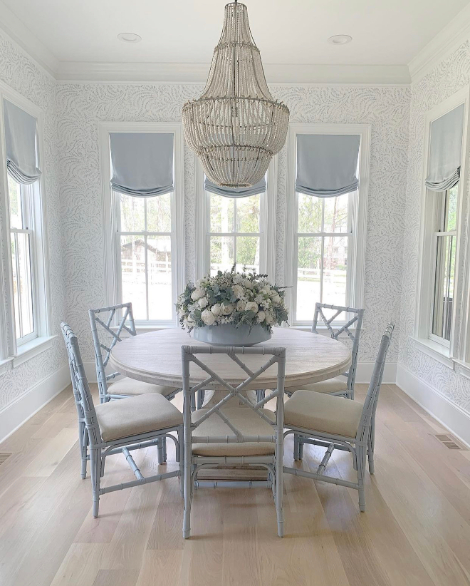 Coastal French Breakfast Room This is our kitchen nook and one of my favorite rooms in the house Its surrounded by three walls of windows Coastal French Breakfast Room Kitchen Nook Coastal French Breakfast Room Kitchen Nook Coastal French Breakfast Room Kitchen Nook #CoastalFrench #BreakfastRoom #KitchenNook