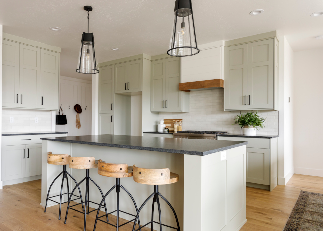 Sherwin-Williams-Chatroom-Gray-Kitchen-Gray-wih-green-undertones-gray-paint-color