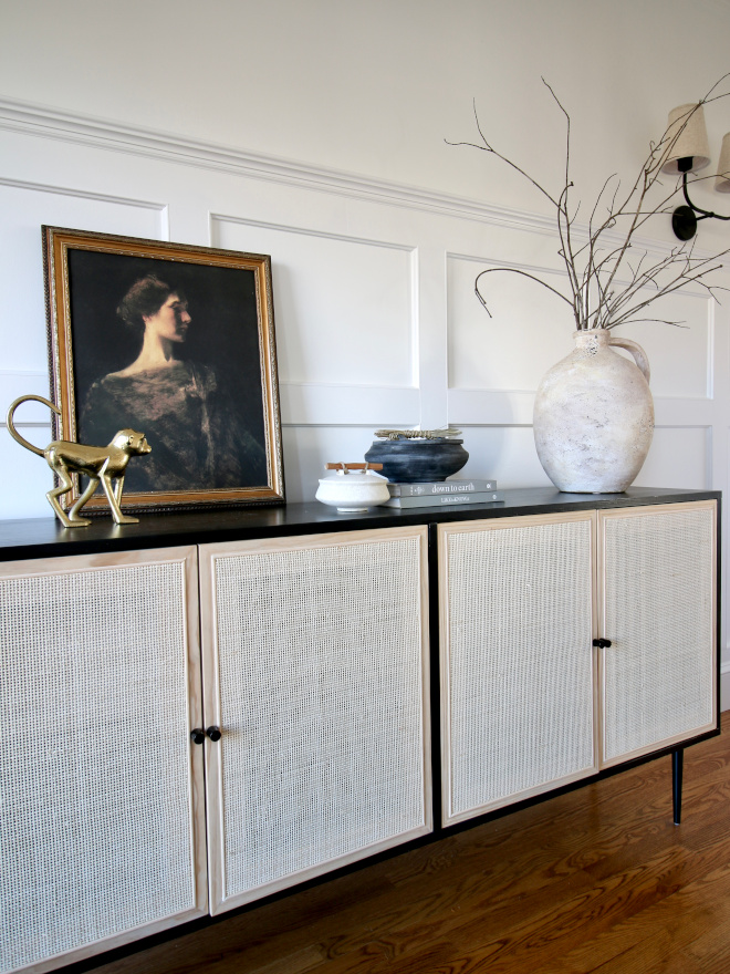 DIY Cane Sideboard DIY Cane Furniture The cane buffet you see in my dining room may look familiar because it was modeled after this designer piece but it's also a DIY and probably one of my most popular ones DIY Cane Sideboard DIY Cane Furniture DIY Cane Sideboard DIY Cane Furniture