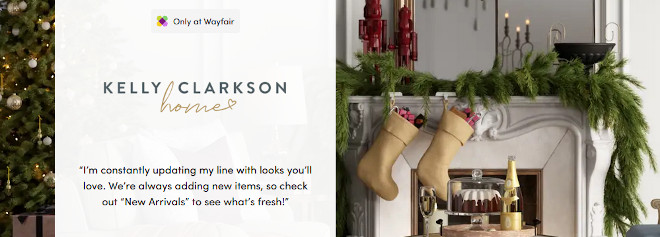 Kelly Clarkson Holiday Home Decor