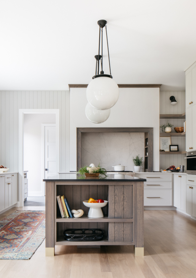 Grey stain on Oak Kitchen island with grey stain Island Stain Color Sherwin Williams Sherwood SB Weathered Wood #Greystain #Oak #Kitchenisland #greystaincolor #staincolor #cabinetstaincolor #KitchenIsland #SherwinWilliamsSherwood #WeatheredWood #SherwinWilliamsStainColor #SherwinWilliams