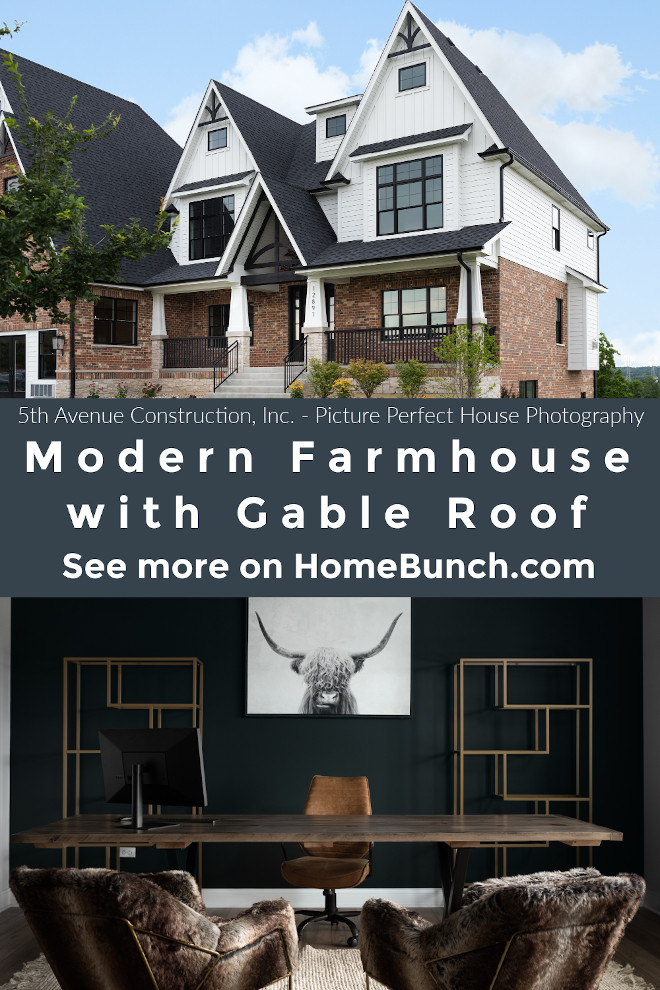 Modern Farmhouse with Gable Roof