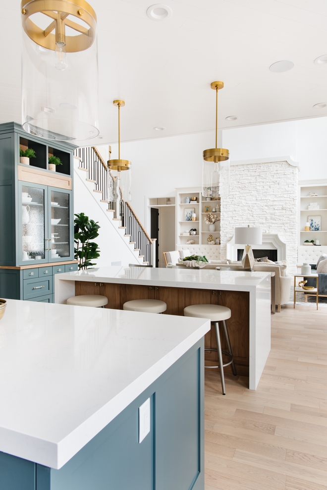 Back of the kitchen island features more storage space Kitchen Cabinetry is White Oak stained in Minwax White Oak Minwax Colony Gray, reduced at 50 per cent #Backofkitchenisland #kitchenisland #storage #storagespace #KitchenCabinetry #WhiteOak #stainedWhiteOak #MinwaxWhiteOak #MinwaxColonyGray
