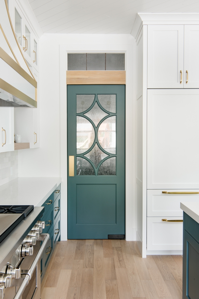 Pantry Door Custom designed with double diamond swag mullion and seeded glass and recessed panel Pantry Door #PantryDoor #doublediamondmullion #swagmullion #mullion #seededglass #recessedpanel #door #pantry