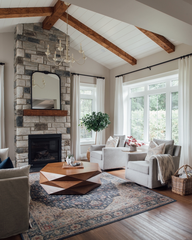 Living room vaulted ceiling Vaulted ceilings with custom wood beams and windows flanking the stone fireplace are the focal point of this beautiful space Living room vaulted ceiling ceiling beams stone fireplace Living room vaulted ceiling ceiling beams stone fireplace Living room vaulted ceiling ceiling beams stone fireplace Living room vaulted ceiling ceiling beams stone fireplace Living room vaulted ceiling ceiling beams stone fireplace #Livingroom #vaultedceiling #ceilingbeams #beamvaultedceiling #stonefireplace