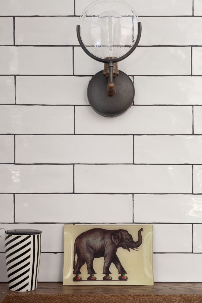 Textured hand-made subway tile