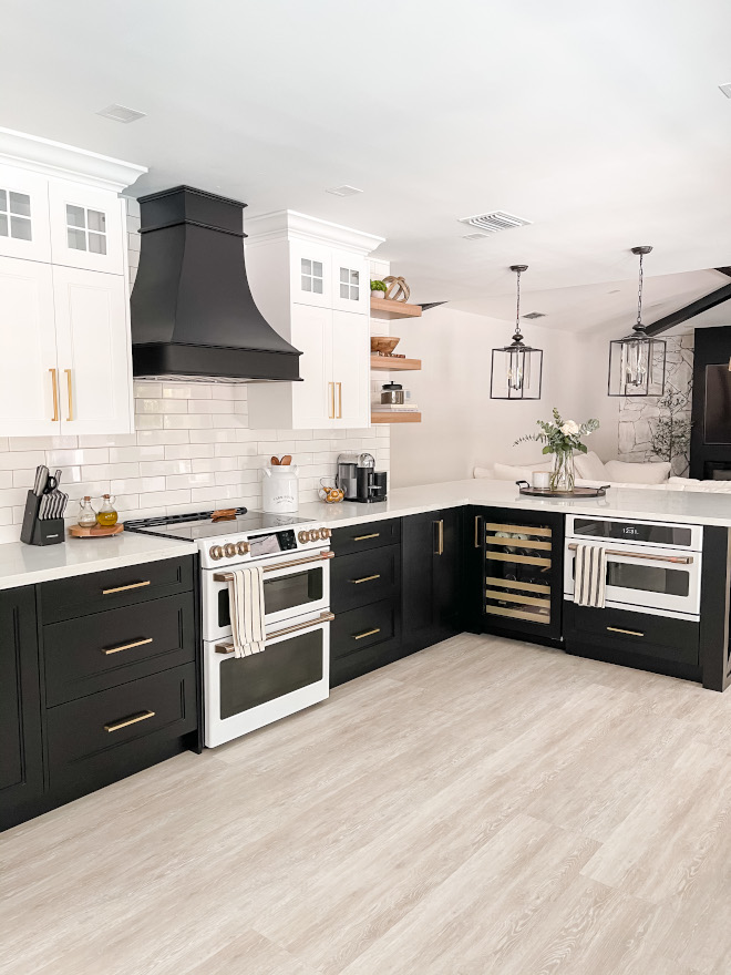 Black and White Kitchen Paint Color Cabinet Paint Color Black Lacquer Flat Paint and White Dull Rubbed by Lenmar Black and White Kitchen Paint Color Cabinet Paint Color Black Lacquer Flat Paint and White Dull Rubbed by Lenmar #BlackandWhiteKitchen #PaintColor #Cabinet #CabinetPaintColor #BlackLacquer #FlatPaint