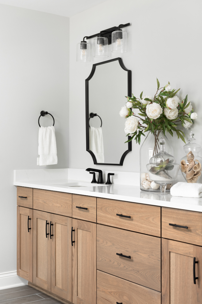 Bathroom Bathroom Bathroom features black matte fixtures and accents #bathroom