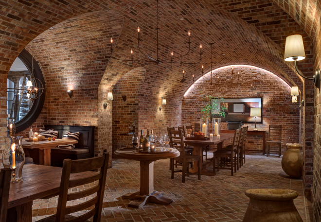 Barrel-vaulted wine cellar hand-laid reclaimed Chicago brick Barrel-vaulted wine cellar hand-laid reclaimed Chicago brick Barrel-vaulted wine cellar hand-laid reclaimed Chicago brick #Barrelvaultedceiling #winecellar #handlaid #reclaimedbrick #Chicagobrick