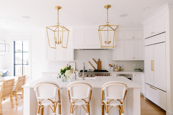 Kitchen The kitchen is the heart of the home, and we poured our hearts into designing this space We brought the cabinets to the ceiling and added storage in every inch of the island #kitchen