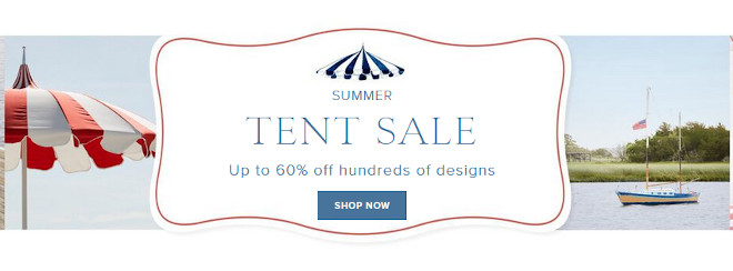 Serena and Lily Tent Sale