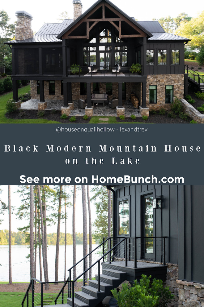 Black Modern Mountain House