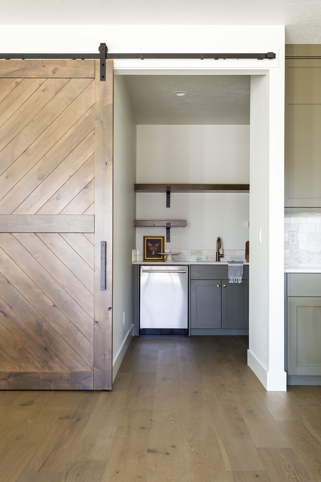 Pantry Barn Door stained in Sherwin Williams Rustic Gray Custom Pantry Barn Door stained in Sherwin Williams Rustic Gray Pantry Barn Door stained in Sherwin Williams Rustic Gray Pantry Barn Door stained in Sherwin Williams Rustic Gray #PantryBarnDoor #pantry #barndoor #SherwinWilliamsRusticGray