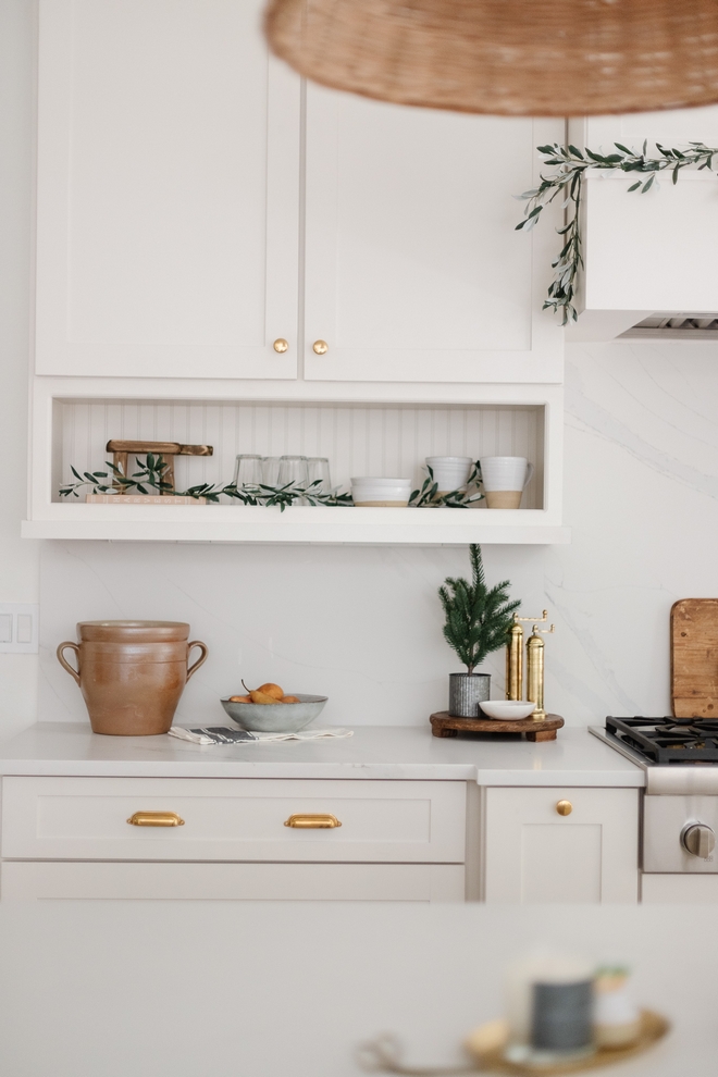 I designed the kitchen with full functionality in mind and custom cubbies underneath the upper cabinets for cute mugs plates and every day items that you might want to display #kitchen #cabinet