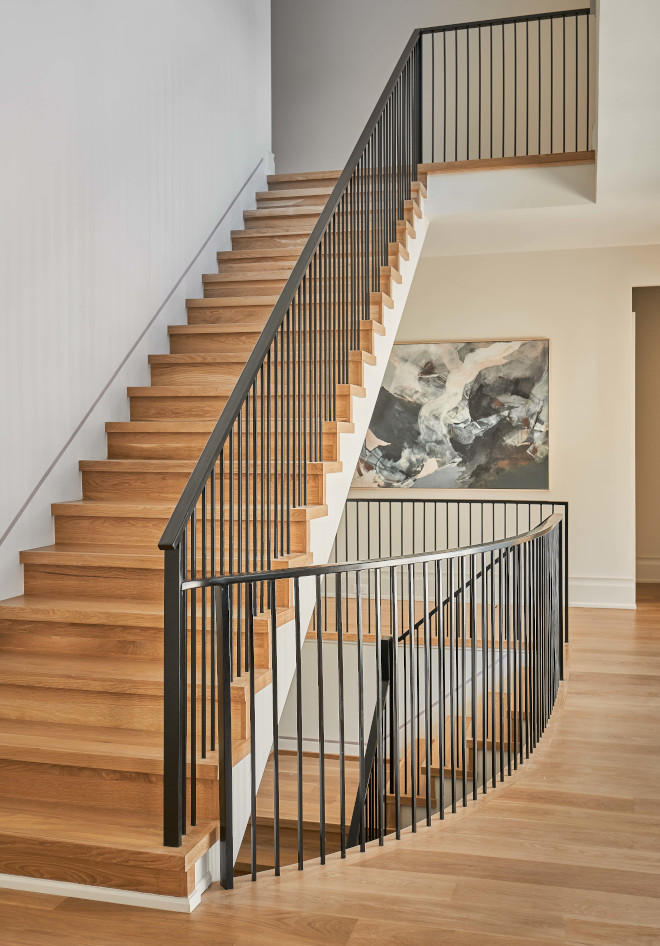 Square Nose Stair Treads with Steel railing Square Nose Stair Treads with Steel railing Square Nose Stair Treads with Steel railing #SquareNose #StairTreads #Steelrailing