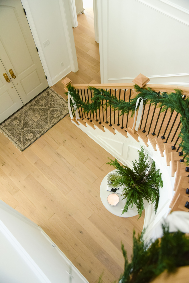 As seen throughout the house we chose a white oak flooring called “Coastal Couture Beachwood Oak” from Mohawk Industries #hardwoodflooring #hardwoodfloor