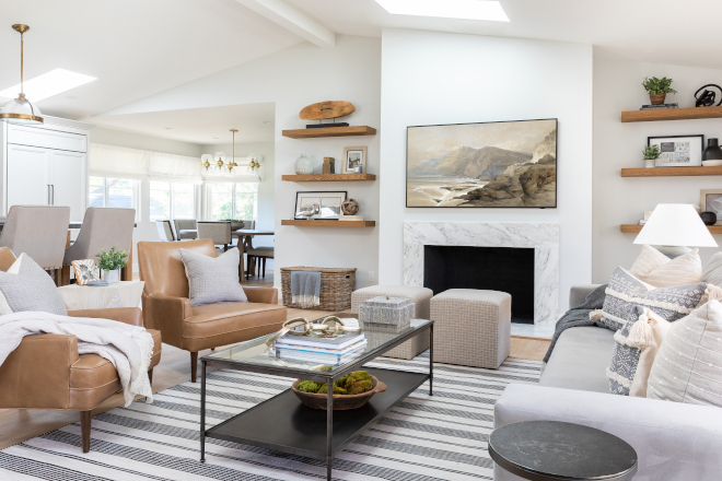 I love seeing Family Rooms and Living Rooms that are designed with family life in mind This space is beautiful without compromising on comfort #familyroom #livingroom