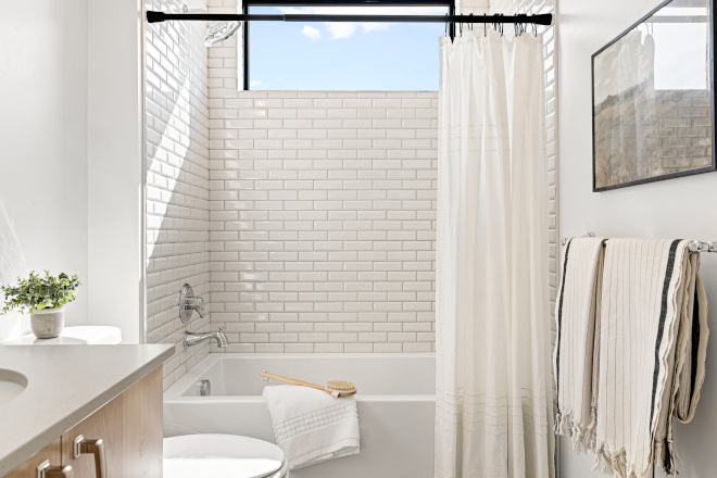 Bathroom Bevel White Tile