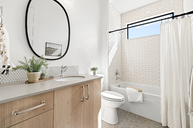 Slab White Oak Bathroom Cabinet Rustic White Oak Cabinetry