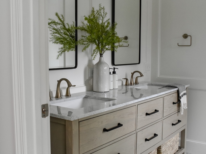 Fixer-upper Bathroom Renovation By adding a new doorway into the new bathroom we were still able to get a 72 inch vanity with double sinks Fixer-upper Bathroom Renovation Fixer-upper Bathroom Renovation Fixer-upper Bathroom Renovation Fixer-upper Bathroom Renovation #Fixerupper #BathroomRenovation