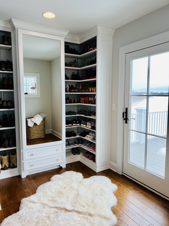 Closet with door to balcony