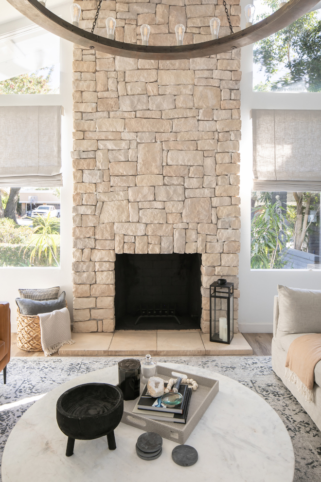 Stone Fireplace Austin Cream Limestone Brick