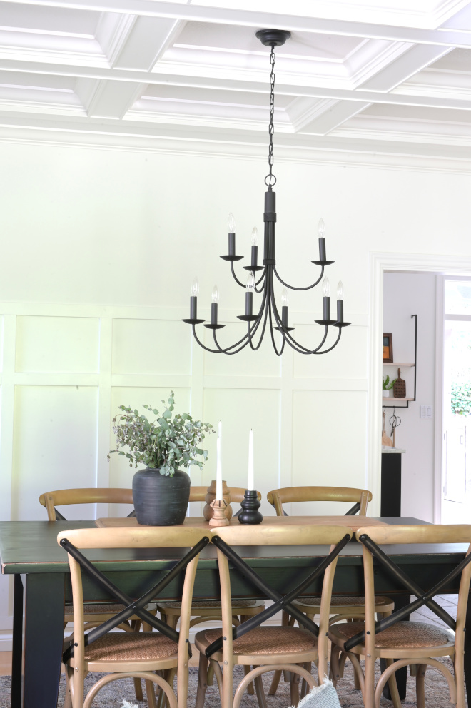 Dining Room board and batten on the walls
