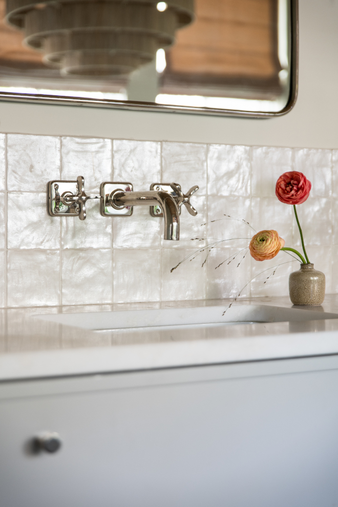 Wall Mounted Faucet Waterworks Ludlow faucet in Polished Nickel